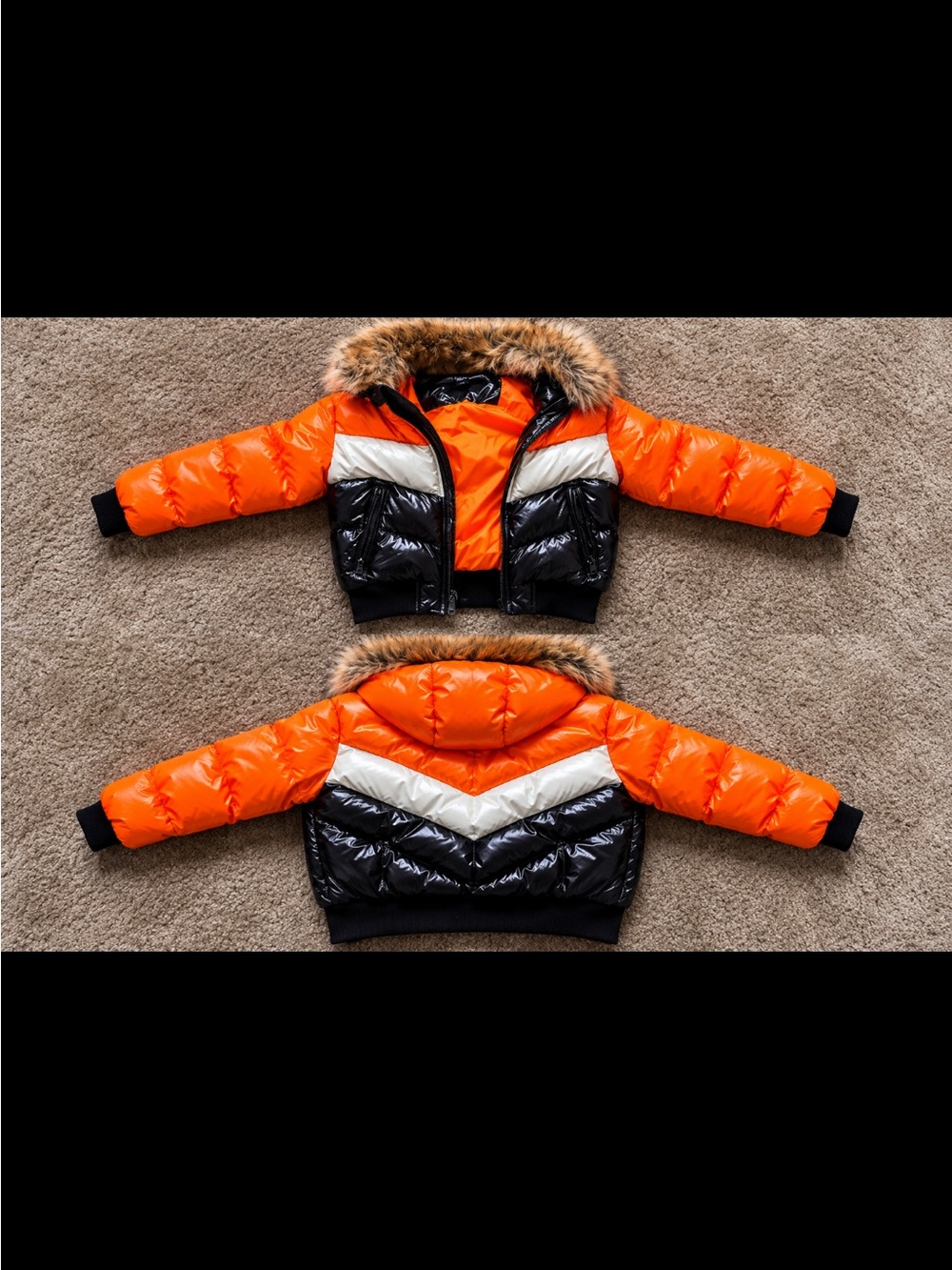 A small winter puffer coat
